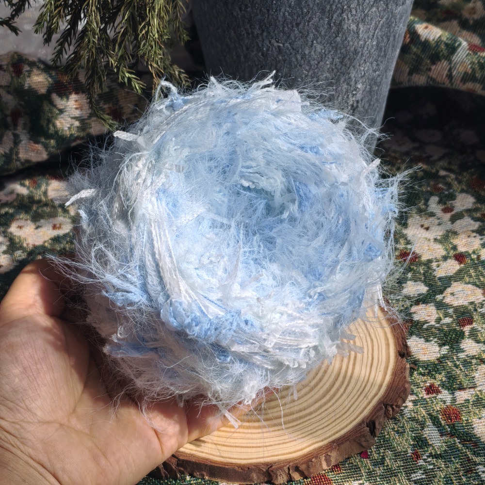 100g Sea Salt Milk Blue Fluffy - Velvet Jewelry Box ulasan dan harga