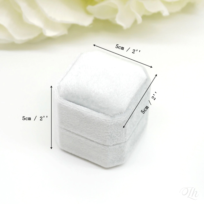 Personalized Wedding Ring Box  - Velvet Jewelry Box ulasan dan harga