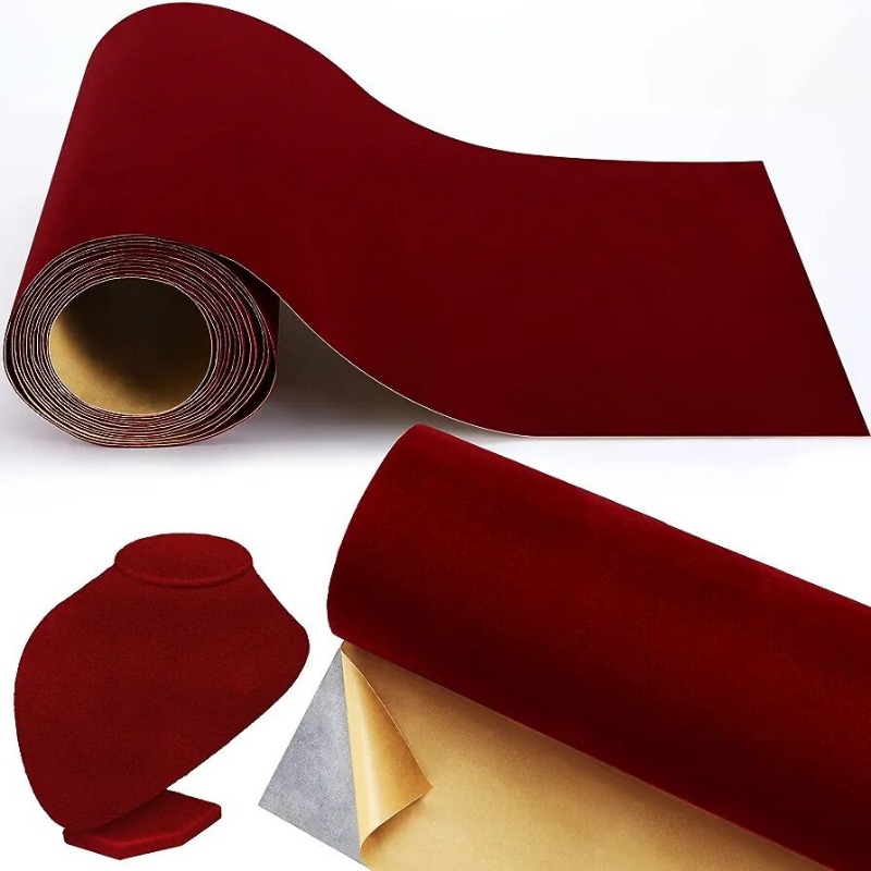20cm/3m/5m/10m x 45cm Red Colo - Velvet Jewelry Box ulasan dan harga